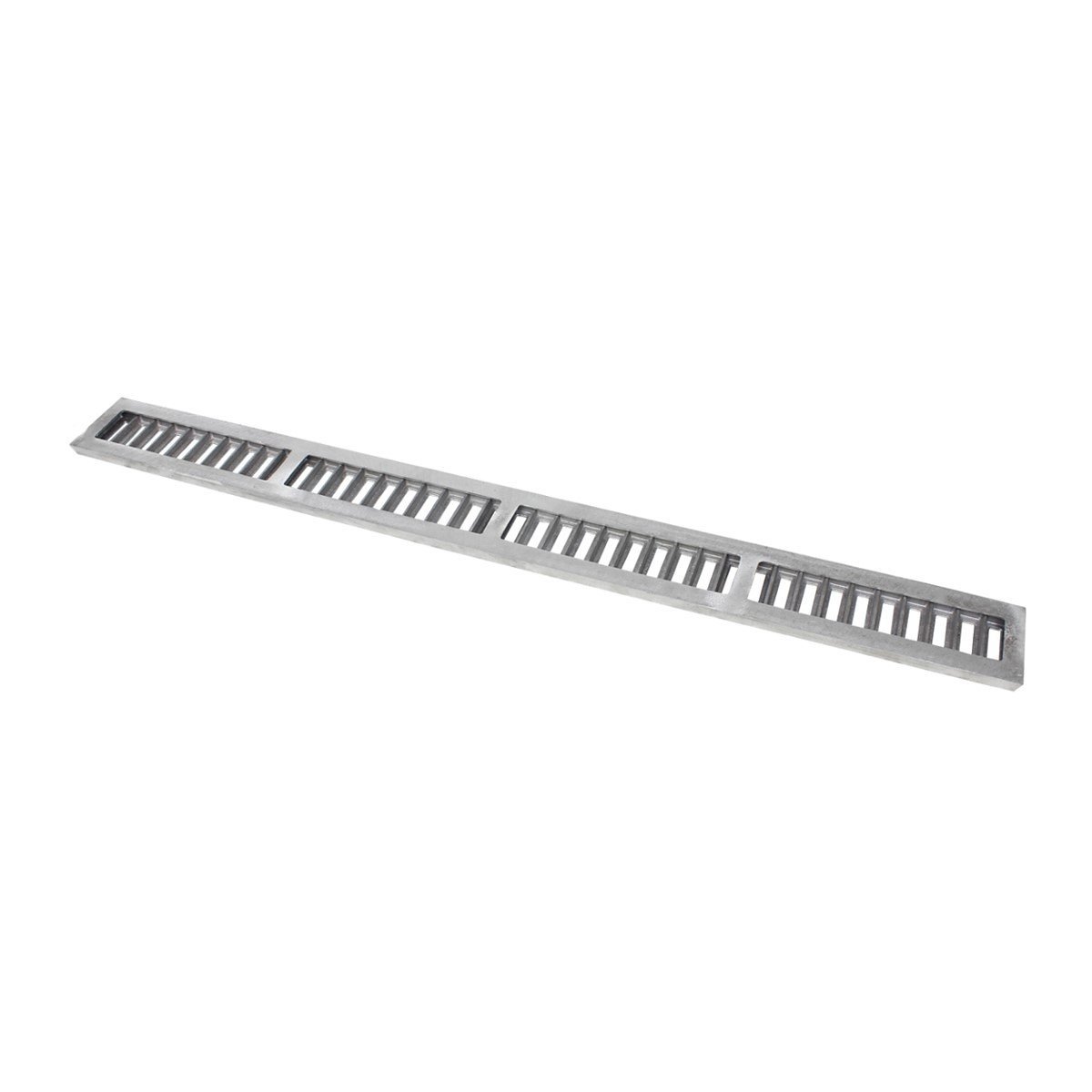 Ralo Grelha Linear com Caixilho Alumínio Escovado 10x100cm G.D.A. INDUSTRIA E DISTRIBUIDORA DE FUNDI - 2