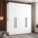 Ver imagem 3 de Guarda-roupa Sevilha 4 Portas Cômoda 4 Gavetas Mesa de Cabeceira 2 Gavetas Cama Infanto Juvenil