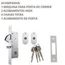 Ver imagem 4 de Fechadura 1940 Porta de Correr Cromado Espelho de Inox Stam