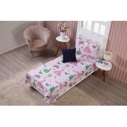 Colcha Cobre Leito Solteiro Infantil Menina Personagens de Desenho Animado + Capa de Almofada:prince - 3