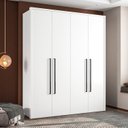 Ver imagem 3 de Guarda-roupa Sevilha 4 Portas Cômoda 8 Gavetas Mesa de Cabeceira 2 Gavetas Cama Infanto Juvenil