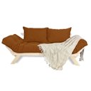 Ver imagem 1 de Sofá Japão Futon Caramelo em Madeira Maciça