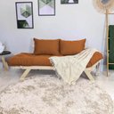 Ver imagem 6 de Sofá Japão Futon Caramelo em Madeira Maciça