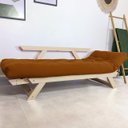 Ver imagem 2 de Sofá Japão Futon Caramelo em Madeira Maciça