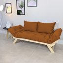 Ver imagem 4 de Sofá Japão Futon Caramelo em Madeira Maciça