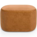Ver imagem 3 de Kit 2 Puffs Decorativos Orgânico para Living Quarto 70cm Doha W01 Couríssimo Canela - Lyam Decor