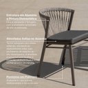 Ver imagem 4 de Cadeira sem Braços Refúgio CabeCasa MadeiraOriginals Cinza/Champanhe/Mesclado