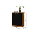 Ver imagem 3 de Armário Organizador Multiuso Balcão 2 Portas Office Escritório Rede Móveis