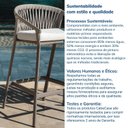 Ver imagem 6 de Banqueta Refúgio CabeCasa MadeiraOriginals Bege/Champanhe/Quaker Areia