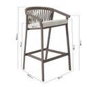 Ver imagem 3 de Banqueta Refúgio CabeCasa MadeiraOriginals Bege/Champanhe/Quaker Areia