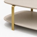 Ver imagem 7 de Conjunto Aparador e Mesa de Centro Litch Mdp/mdf Pés em Metal Offwhite G77 - Gran Belo