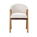 Ver imagem 2 de Cadeira Sala de Jantar Premium com Braço Madeira Maciça Movellu Home