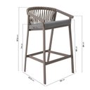 Ver imagem 3 de Banqueta Refúgio CabeCasa MadeiraOriginals Cinza/Champanhe/Mesclado