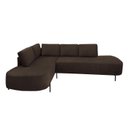 Ver imagem 2 de Sofá de Canto Orgânico 4 Lugares 265cm Base de Ferro Chaise Esquerda Luna YesCasa