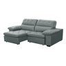 Sofa Retratil Reclinavel 2 Lugares 2,70m Crystal Veludo Cinza Lansofbr Lansof Brasil - 2