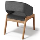 Ver imagem 6 de Kit 06 Cadeiras de Jantar e Estar Living Estofada Lince L02 Linho Cinza Escuro - Lyam Decor