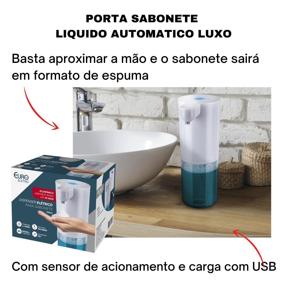 Dispenser Sabonete Liquido Automático - Branco - 110/220v - 2