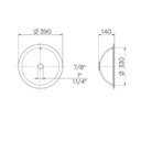 Ver imagem 2 de Kit com 2 Cuba de Embutir Redonda 39cmx14cm Luxo Docol