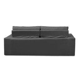 Sofá Retrátil e Reclinável 2 lugares com Molas 1,50m Ester Suede Cinza Adonai Estofados - 9