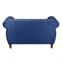 Ver imagem 5 de Sofá Nobreza 2 Lugares 153cm Azul Veludo Premium Bella Decor
