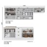 Cozinha Modulada Americana 6 Peças Branco HP – Henn - 2