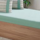 Ver imagem 2 de Jogo de Cama Solteiro Malha 2 Pçs Bella Cama New 88x188cm Verde