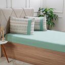 Ver imagem 1 de Jogo de Cama Solteiro Malha 2 Pçs Bella Cama New 88x188cm Verde