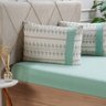 Jogo de Cama Solteiro Malha 2 Pçs Bella Cama New 88x188cm Verde - 5