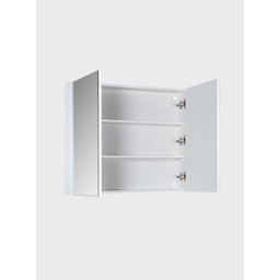 Gabinete para Banheiro com Cuba e Armario 80cm Mdf Freijo com Branco Paris - On Móveis - 7