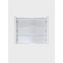 Gabinete para Banheiro com Cuba e Armario 80cm Mdf Freijo com Branco Paris - On Móveis - 6