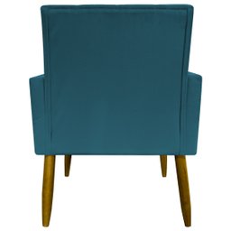 Kit 4 Poltronas Decorativas Mari Suede Pé Palito 30cm Castanho - 7