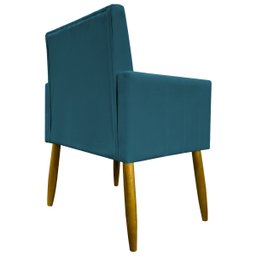 Kit 4 Poltronas Decorativas Mari Suede Pé Palito 30cm Castanho - 6