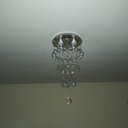 Ver imagem 3 de Lustre de Cristal Torre, Base de Inox 30cm de Diâmetro com 40cm de Altura, Para Sala de Jantar/Estar