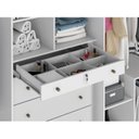Ver imagem 5 de Guarda Roupa Casal Everet 6 Portas de Bater 5 Gavetas Branco/Absoluto