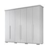 Guarda Roupa Casal Everet 6 Portas de Bater 5 Gavetas - 3