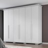 Guarda Roupa Casal Everet 6 Portas de Bater 5 Gavetas - 1