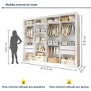 Ver imagem 3 de Closet Infantil sem Portas 4 Gavetas Dani Branco