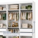 Ver imagem 5 de Closet Infantil sem Portas 4 Gavetas Isadora Branco