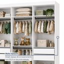 Ver imagem 5 de Closet Infantil sem Portas 4 Gavetas Isadora Branco