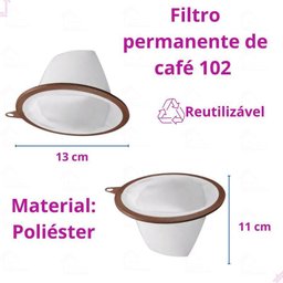 Kit 2 Coador Filtro Coa Fácil Poliéster e Porta Filtro com Funil - 102 - 3