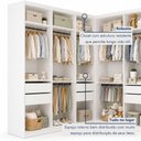 Ver mais imagens de Conjunto Closet Infantil sem Portas 2 Módulos 6 Gavetas Valentina Branco