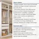 Ver imagem 7 de Conjunto Closet Infantil sem Portas 2 Módulos 6 Gavetas Valentina Branco
