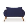 Kit Namoradeira Opala + 2 Poltronas para Sala Balaqui Decor Cor:azul Marinho - 9