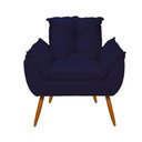 Ver imagem 5 de Kit Namoradeira Opala + 2 Poltronas para Sala Balaqui Decor Cor:azul Marinho