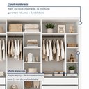 Ver imagem 5 de Módulo Closet Infantil sem Portas 6 Gavetas Amara Branco