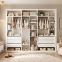 Ver imagem 1 de Módulo Closet Infantil sem Portas 6 Gavetas Amara Branco