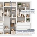 Ver imagem 7 de Módulo Closet Infantil sem Portas 6 Gavetas Amara Branco