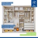 Ver mais imagens de Módulo Closet Infantil sem Portas 6 Gavetas Amara
