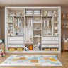 Módulo Closet Infantil sem Portas 6 Gavetas Amara - 1