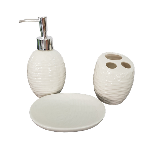 Kit Banheiro/lavabo 3 Peças em Cerâmica